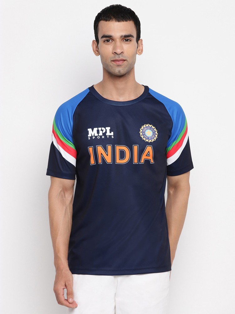 Mpl Sports India Cricket Jersey For Men (Navy, M)