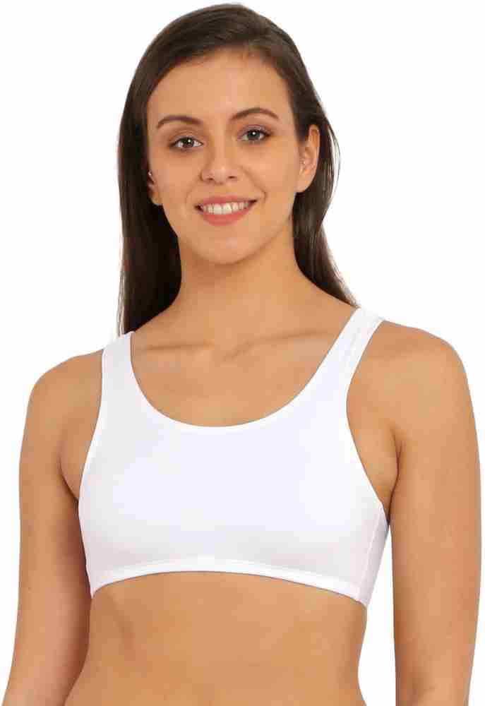 JOCKEY 1582 Women Training/Beginners Non Padded Bra - Buy White