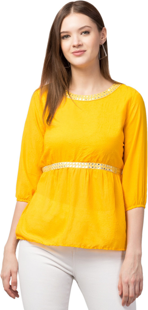 Girls yellow top online