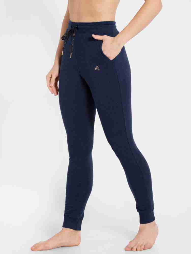 JOCKEY 1323 Solid Women Blue Track Pants