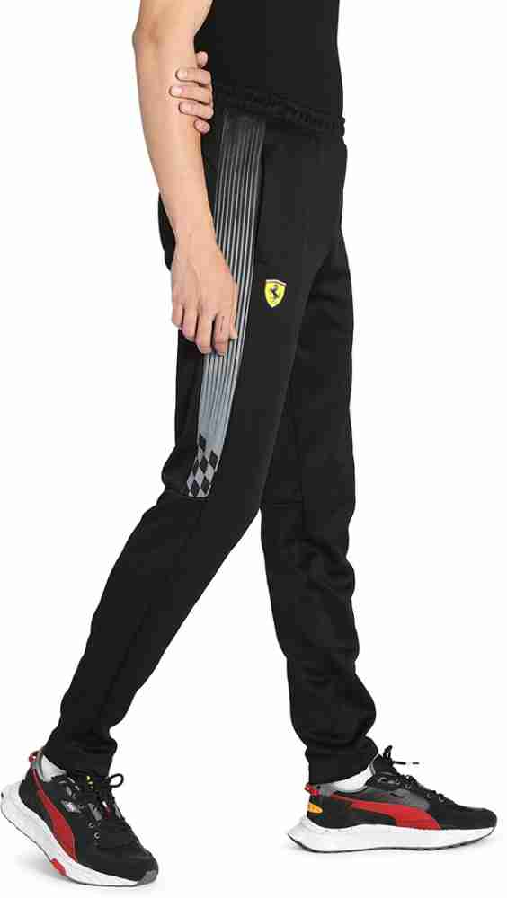 PUMA Ferrari Race T7 Track Pants Printed Men Black Track Pants