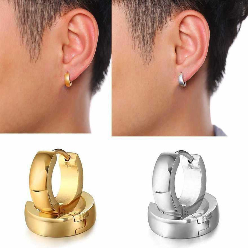 Share more than 142 black and silver hoop earrings seven.edu.vn