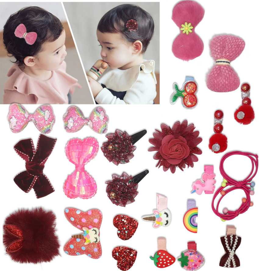 VAGHBHATT Baby Girl s Hair Clips Cute Hair Assorted Flower Bows
