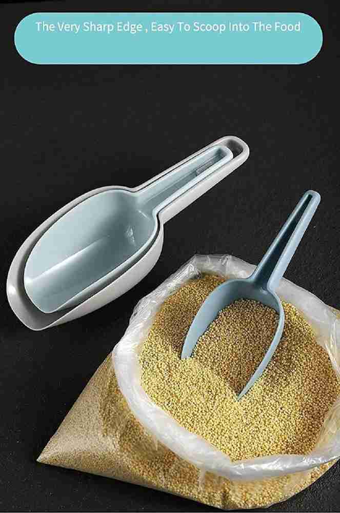 Set of 3 Scoops for Canisters, Plastic Flour Scoop, Ice Scooper for  Canisters, Flour, Powders, Dry Foods, Candy, Popcorn, Coffee Beans Pet Food