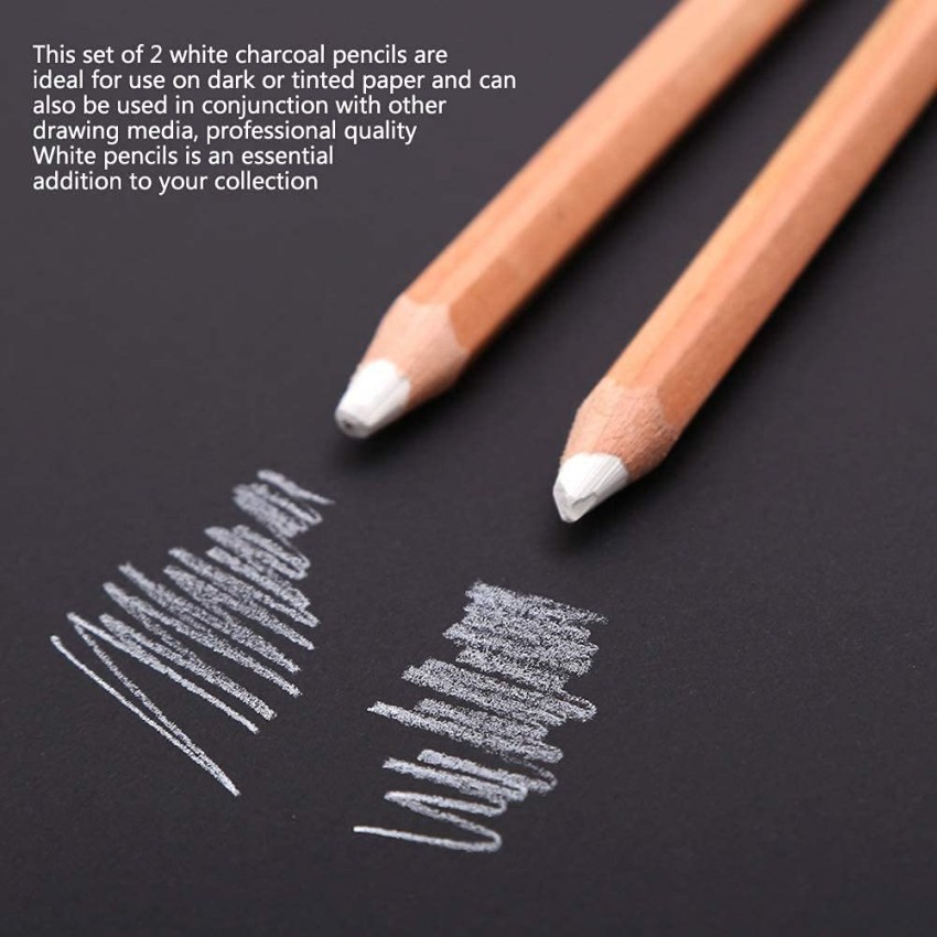 Kandle 6pcs Artist Charcoal Pencils Drawing Set Soft Medium  and Hard Charcoal Pencil 