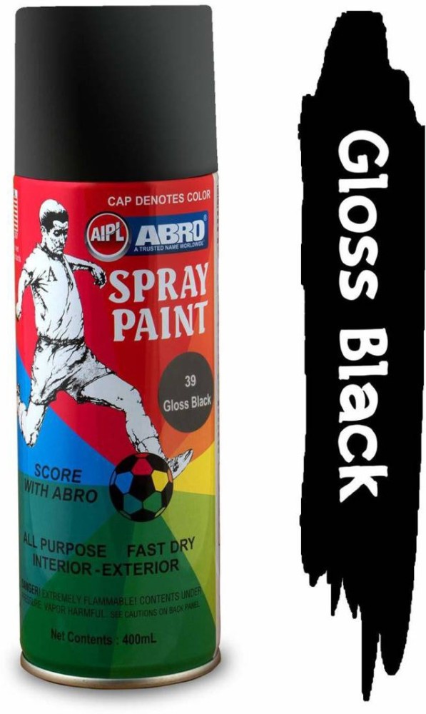 Abro 39 Matte Black Spray Paint, For Metal, Packaging Size: 400 Ml at Rs  150/pack in Bengaluru