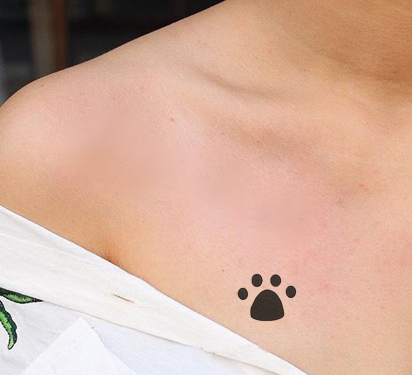 15 Adorable Paw Print Tattoo Designs for Animal Lovers