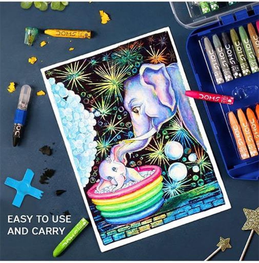 Accessories, Easy Oil Pastel Drawing and Colouring for Kids