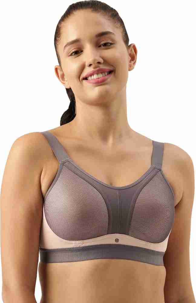 Enamor Women's Contour Synthetic High Impected Padded Wire Free High  Coverage Sports Slip On Bra - SB11(