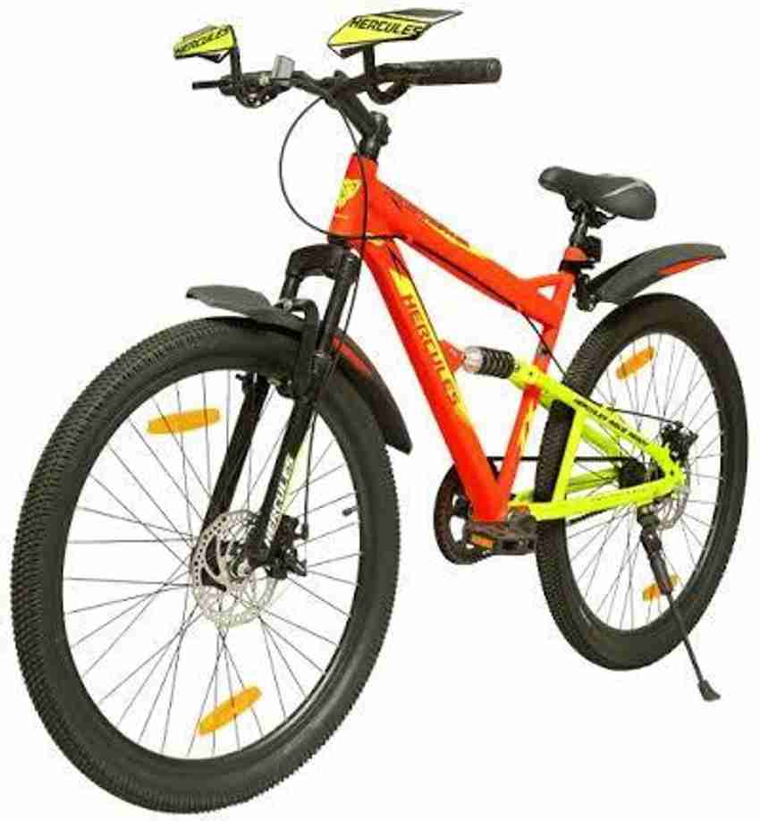 HERCULES BlackHunter ZX DX2 26T Neon Red 26 T Mountain Cycle HERCULES BlackHunter ZX DX2 26T Neon Red 26 T Mountain Cycle
