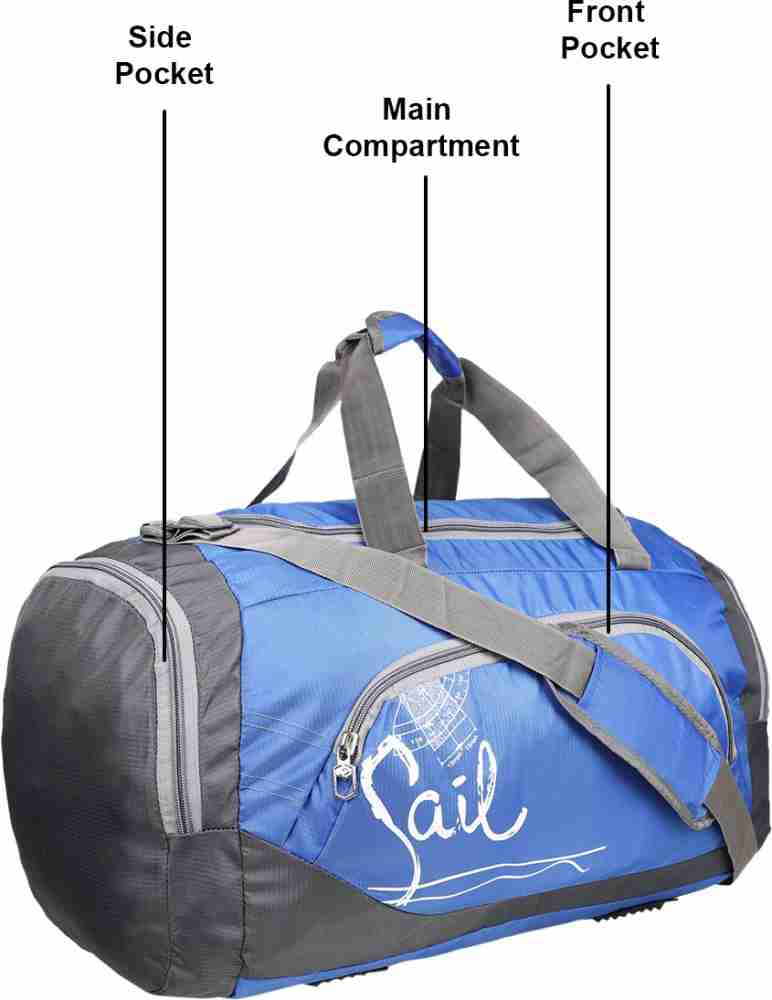 Polyester President Blue Duffle Bag for Sports