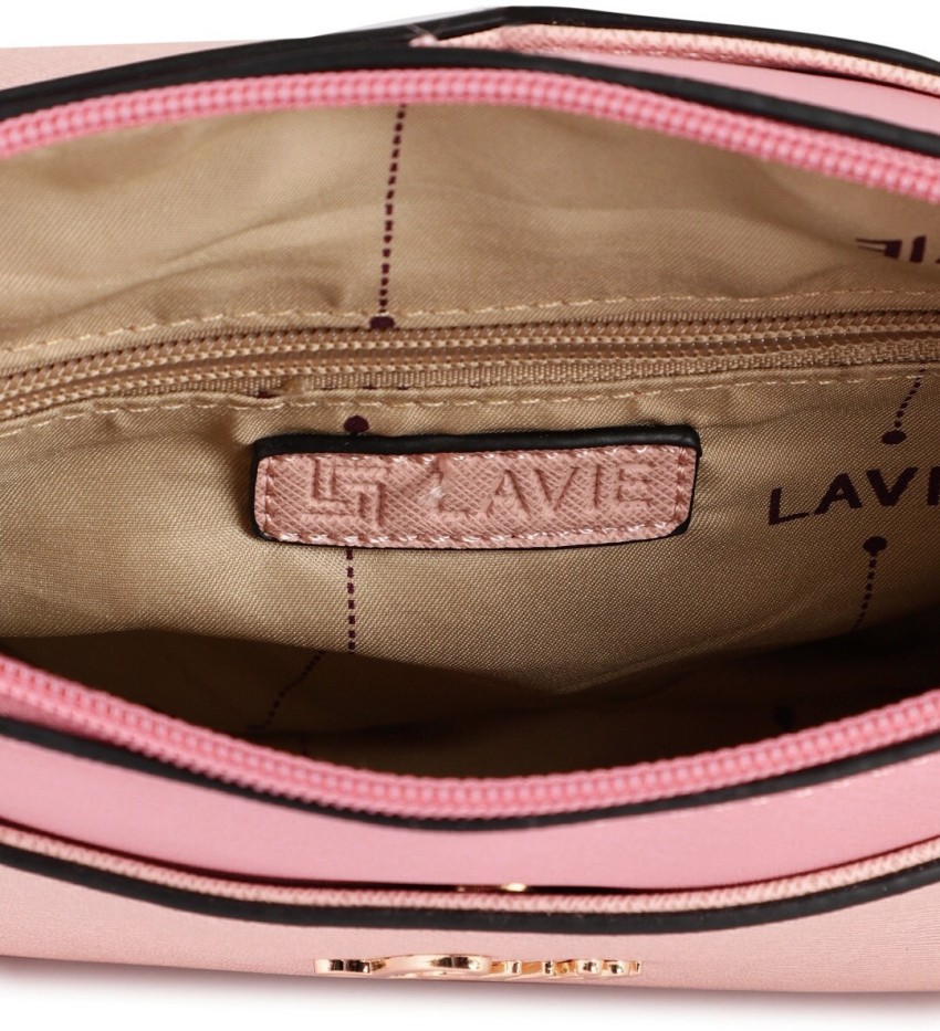 Lavie Women Sling Bag with Adjustable Strap For Women (Pink, OS)