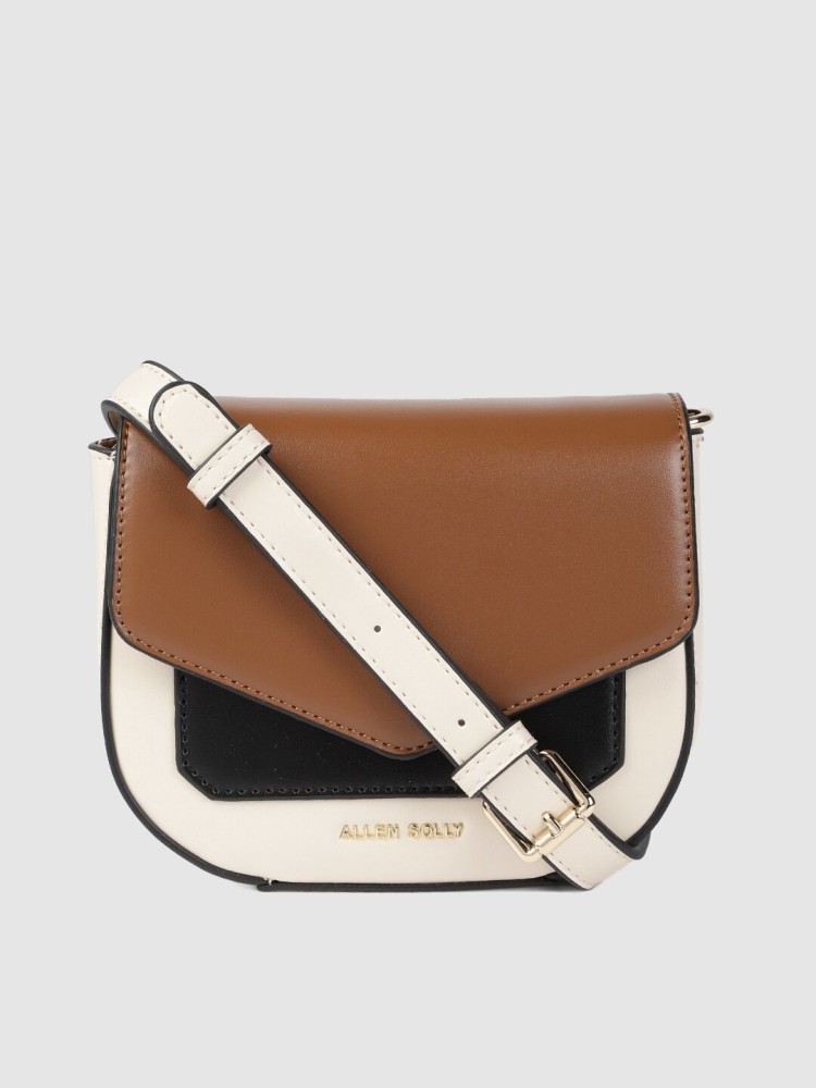 Allen solly tan solid shoulder bag online