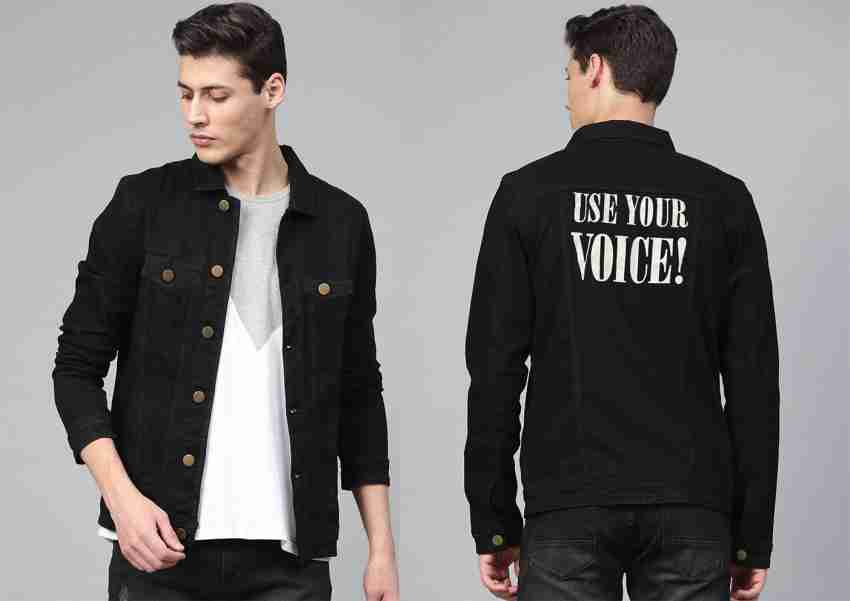 Black denim jacket under sales 1000