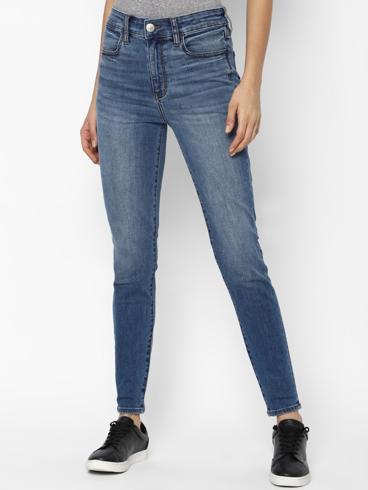 American Eagle AEO High Rise Skinny Jegging Blue Jeans Women's