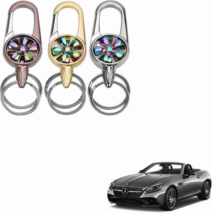 Semaphore Rotating Spinner Design Metal Key Ring For Mercedes Benz Cls Key Chain