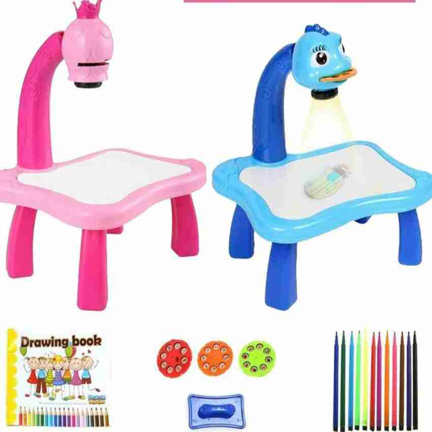 Drawing Projector Table for Kids, Trace and Draw Projector Toy with Light &  Music, Child Smart Projector Sketcher Desk, Learning Projection Painting