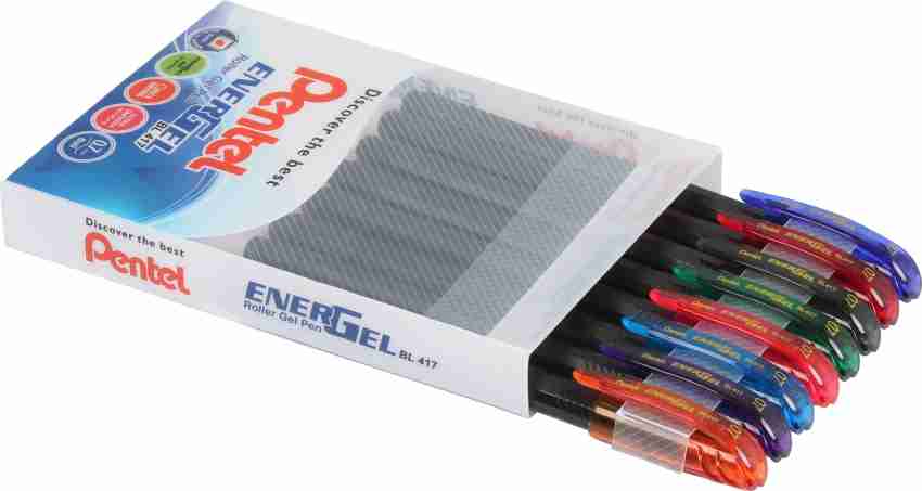 PENTEL Energel 8 Ink Colours Roller Gel Pen - Buy PENTEL Energel 8 Ink  Colours Roller Gel Pen - Gel Pen Online at Best Prices in India Only at