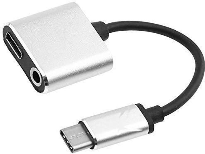 IMMUTABLE Black Grey Type C to 3.5 mm Aux Audio USB Charging