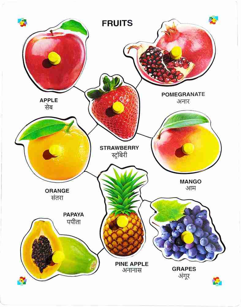 fruits name with picture in english for kids