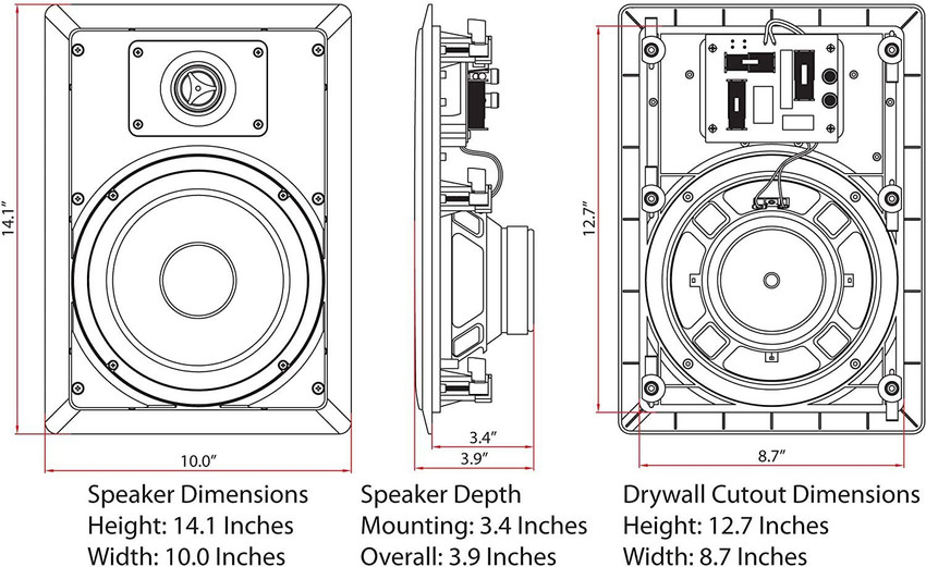 Micca in wall speakers sale