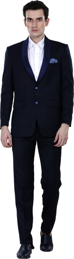 Navy blue pant coat matching outlet shirt