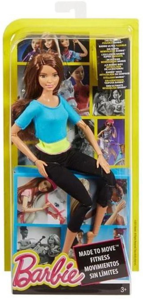 BARBIE MADE TO MOVE YOGA DOLL - MADE TO MOVE YOGA DOLL . Buy YOGA DOLL-  BLUE toys in India. shop for BARBIE products in India.