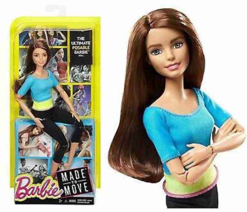 BARBIE MADE TO MOVE YOGA DOLL - MADE TO MOVE YOGA DOLL . Buy YOGA DOLL-  BLUE toys in India. shop for BARBIE products in India.