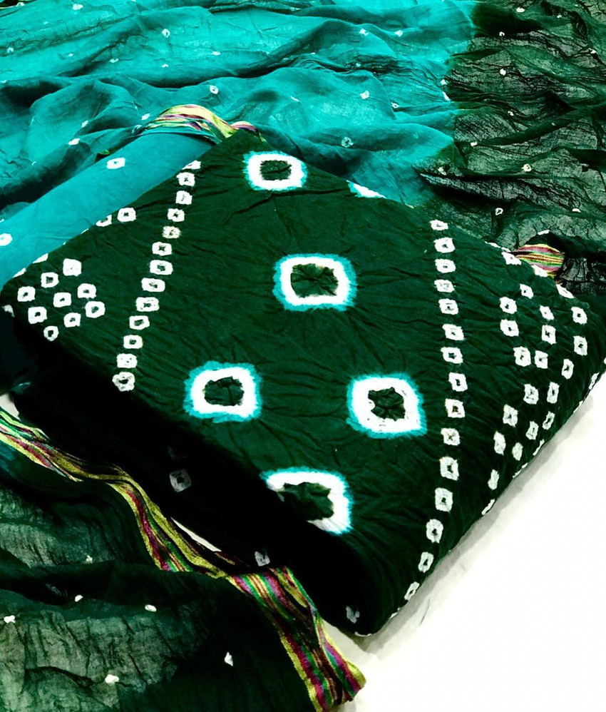 Bandhani dress material in flipkart sale