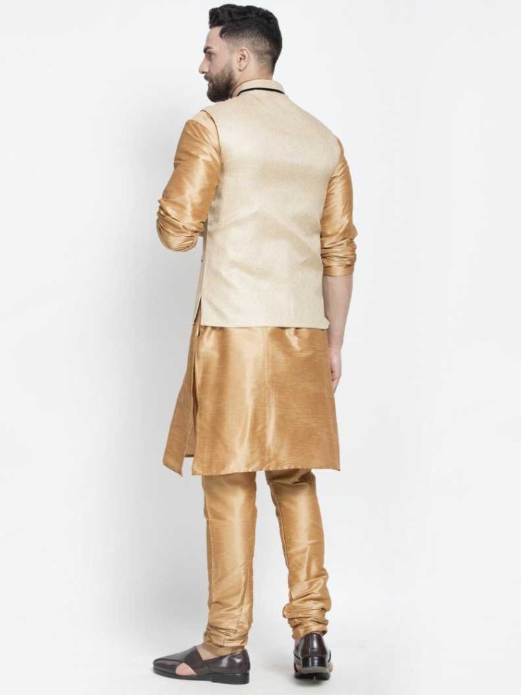 Kurta pajama with leather on sale jacket