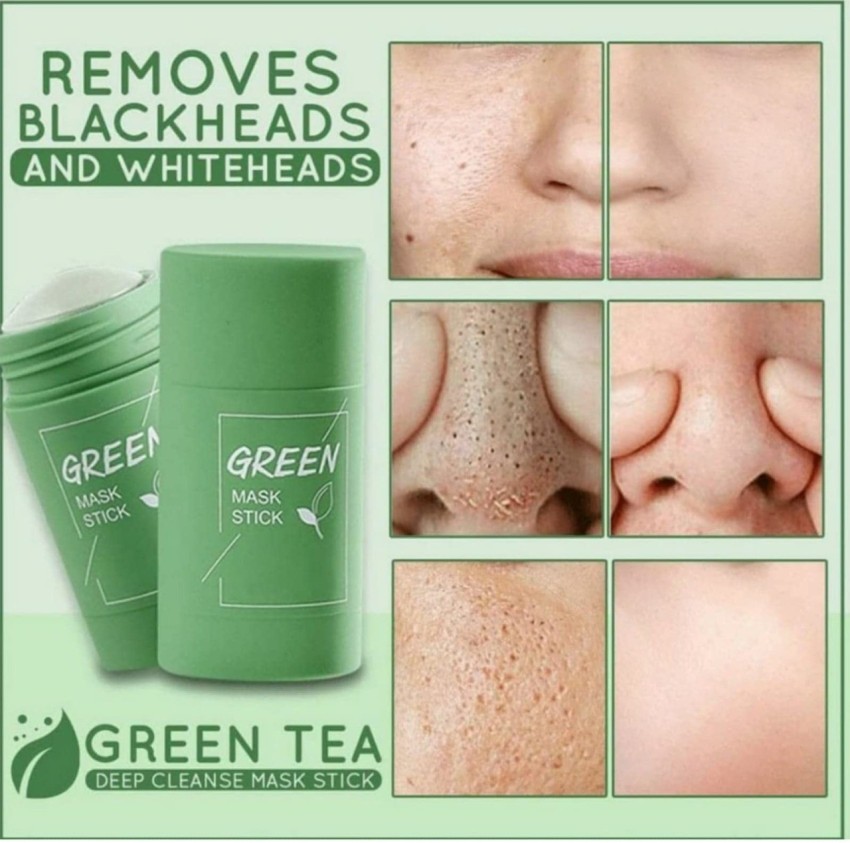 Green Tea Clay Stick Mask  Herbal Purifying Clay For Blackhead