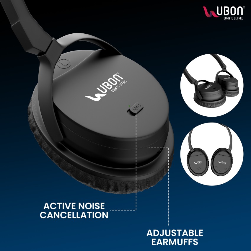 Ubon HP 800 Active Noise Cancelling Wireless ANC headphone