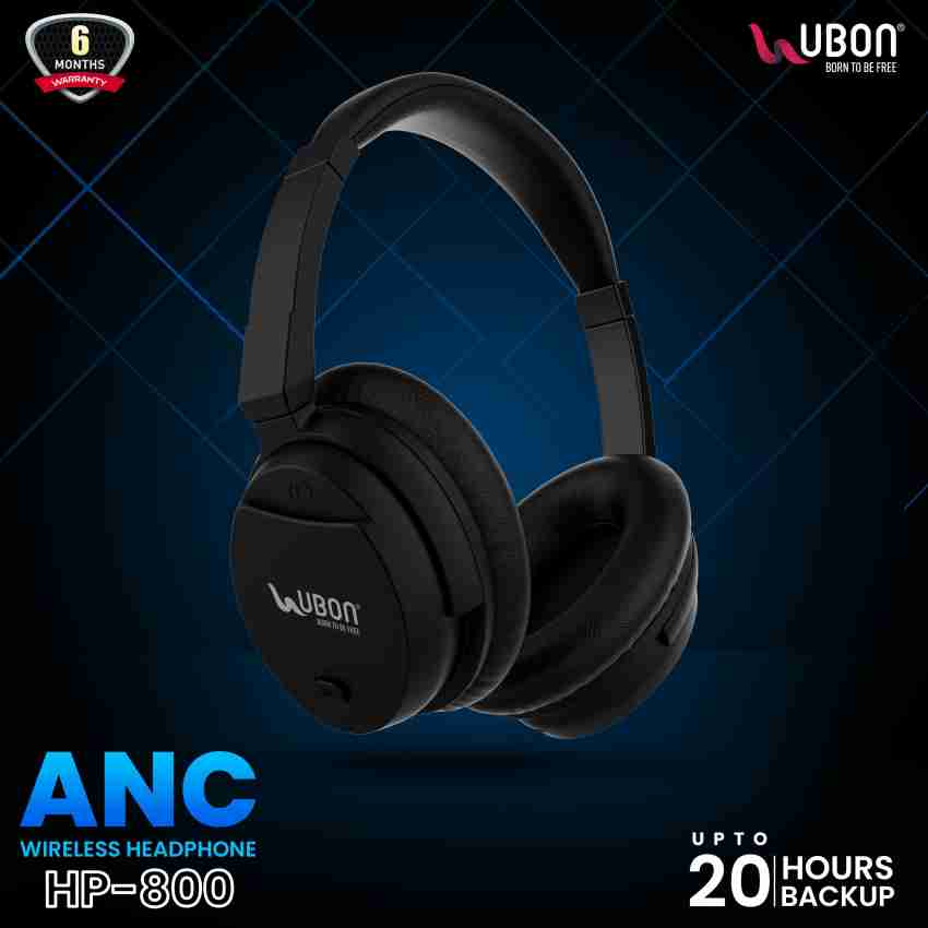 Ubon HP 800 Active Noise Cancelling Wireless ANC headphone