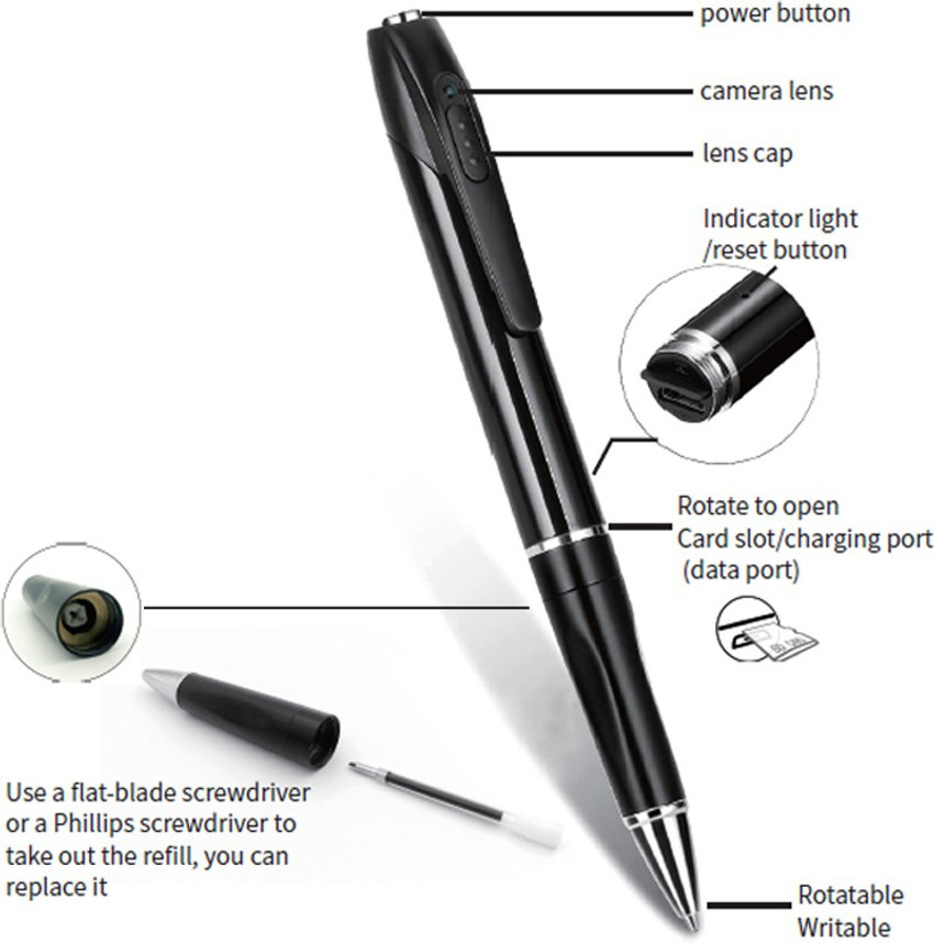 SIOVS Mini Spy Micro Invisible DV Video Camera Pen With Video