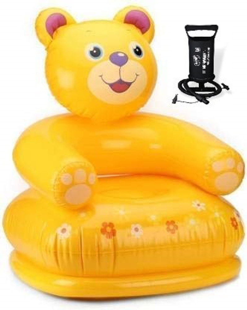 USTAR USA BN31 PREMIUM QULAITY FOR YOURS KIDS STARS AGE 0 5YEARS PRIMIUM WORLD FAMUS TEDDY ANIMAL SHAPE INFLATABLE AIR CHAIR HAWA WALI KURSI WITH THREE VALVE HEAVY DUTY MANUAL AIR PUMP.BEST SELLER PEO...