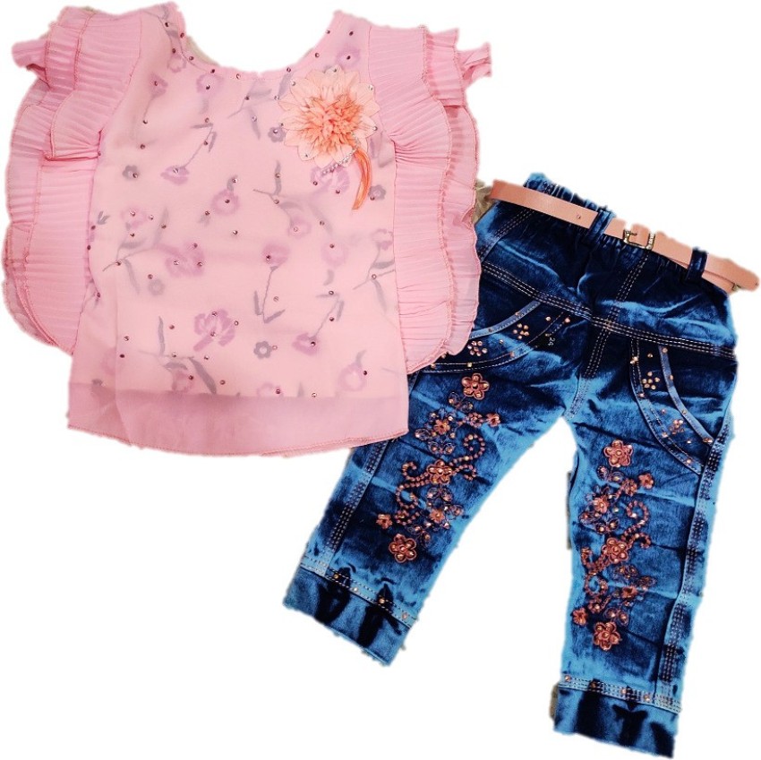 Wardrobe Fashion Baby Girls Party Festive Top Jeans Price in India Buy Wardrobe Fashion Baby Girls Party Festive Top Jeans online at Flipkart