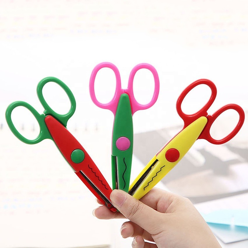 Childrens Pinking Scissor Zig Zag Cut Craft Scissors Kids Scissors