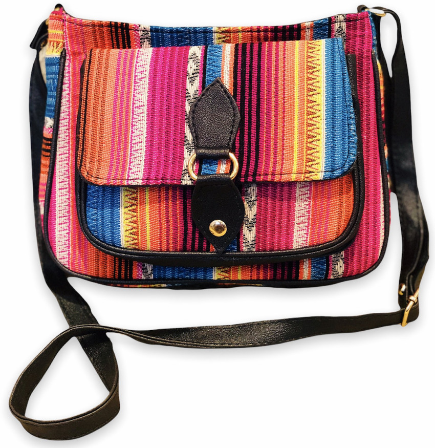 Multicolor sling bag sales
