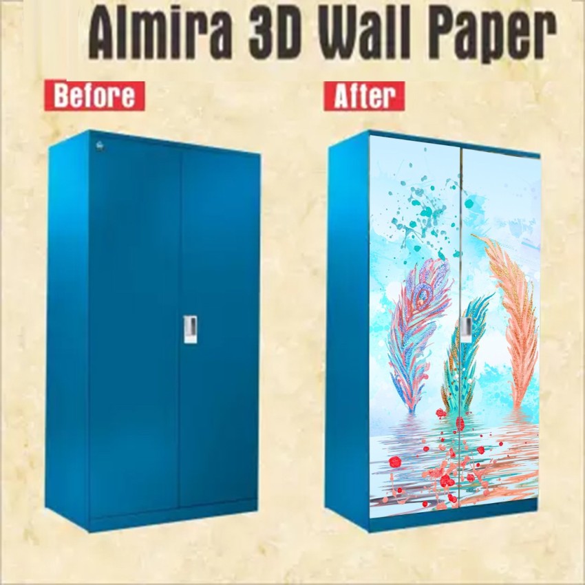 Buy WallWear Almirah Stickers  Self Adhesive Almirah Door Sticker   Wallpapers  Wall Stickers for Home Wardrobe Doors  Almirah Cover Size  213x99cm Pack of One Online at Best Prices in