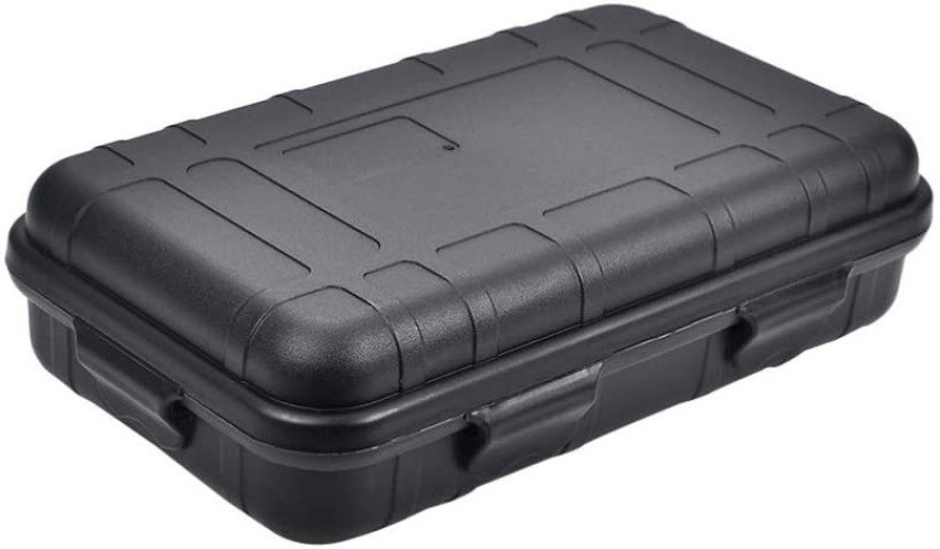 ERetailMart Survival EDC Storage Tactical Gear Tool Box (Large Size - 21 x  11.5 x 5.4 cm) - Heavy Duty, Waterproof, Shockproof, Inside Cushion - for  Outdoor Camping & Hiking Storage Box