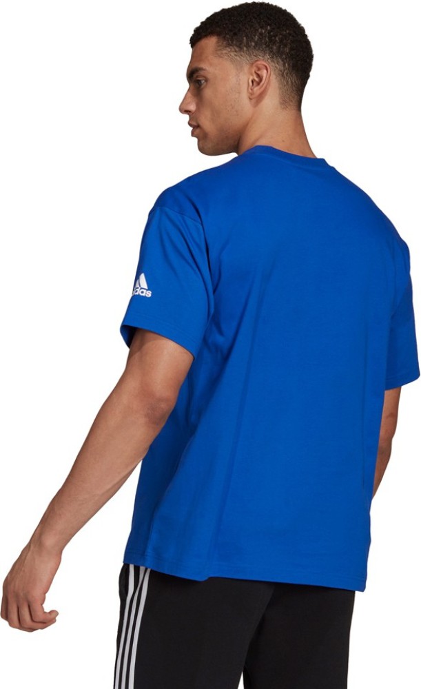 Adidas Printed Couple Round Neck Blue T-Shirt - Buy Adidas Printed Couple  Round Neck Blue T-Shirt Online At Best Prices In India | Flipkart.Com