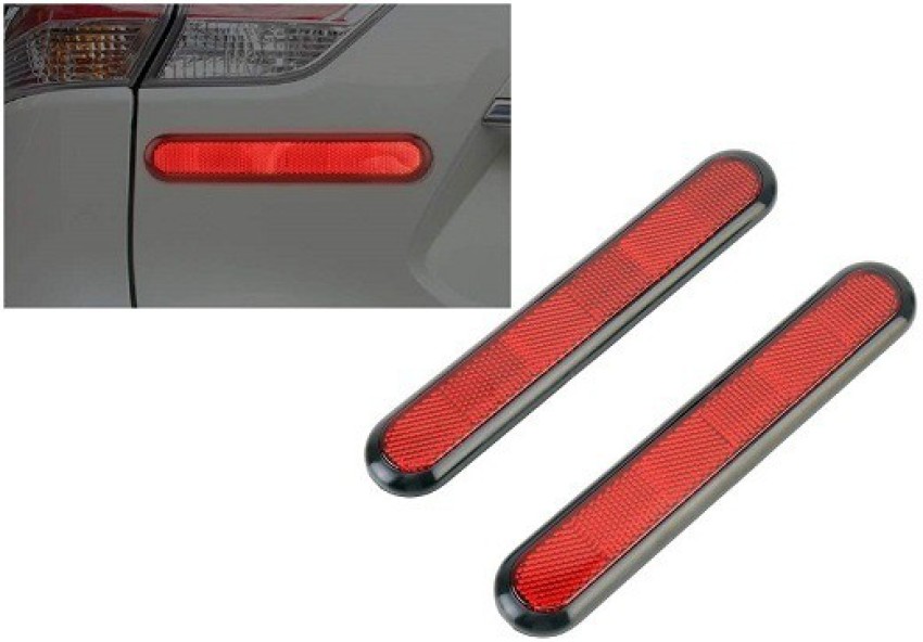 PRTEK Stick-on Rectangular Reflectors - Safety Spoke Reflective Quick Mount  Custom Accessories 3M Adhesive Reflector for Cars, Trailer, Motorcycle,  Trucks, Boat, Bicycle and Bike (Red, 2 PCS) Car Reflector Light Price in  India - Buy PRTEK Stick-on