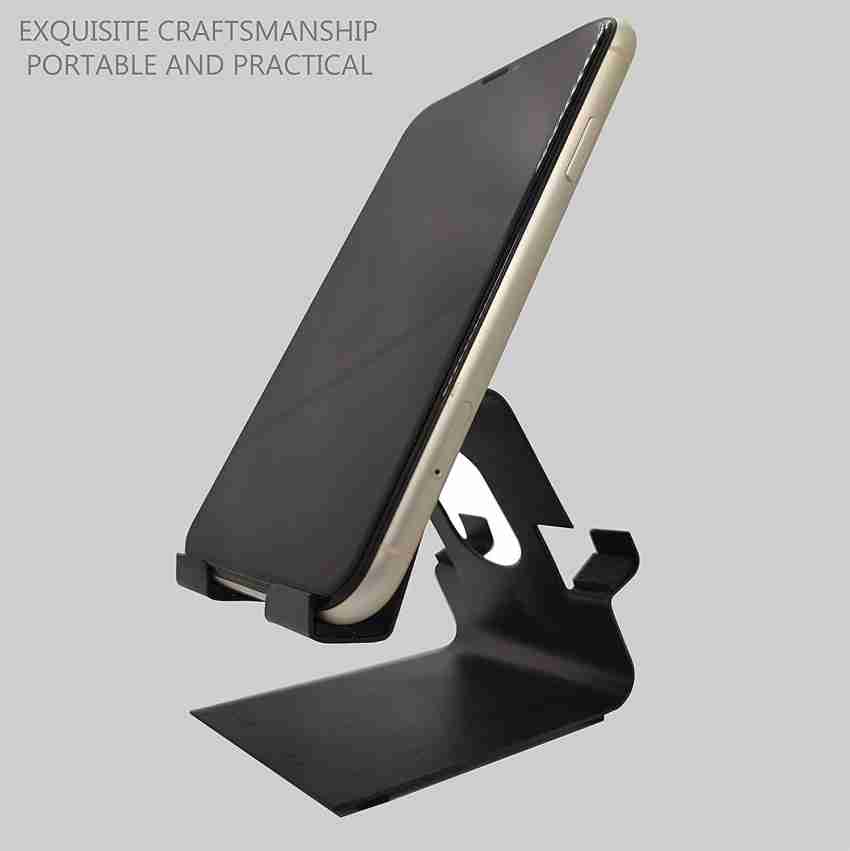 thekiteco. Black Metal Mobile Stand - Dual Support Phone Stand