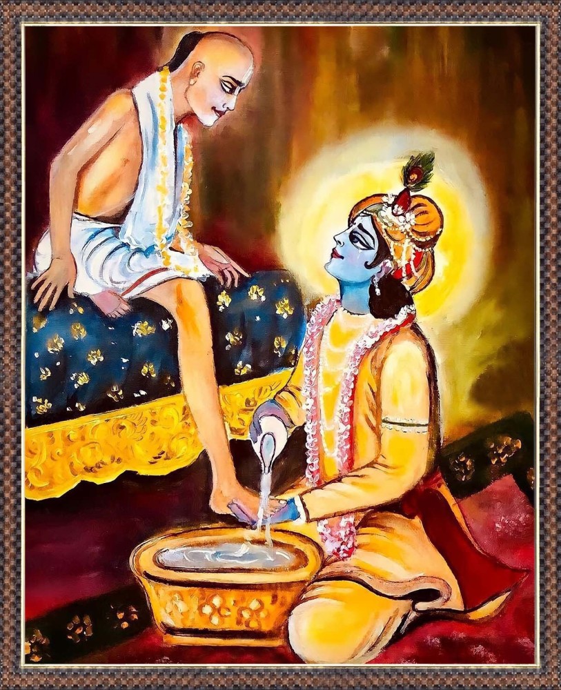 PIPILIKA Home Decor | UV Laminated | Beautiful Painting of Krishna ...