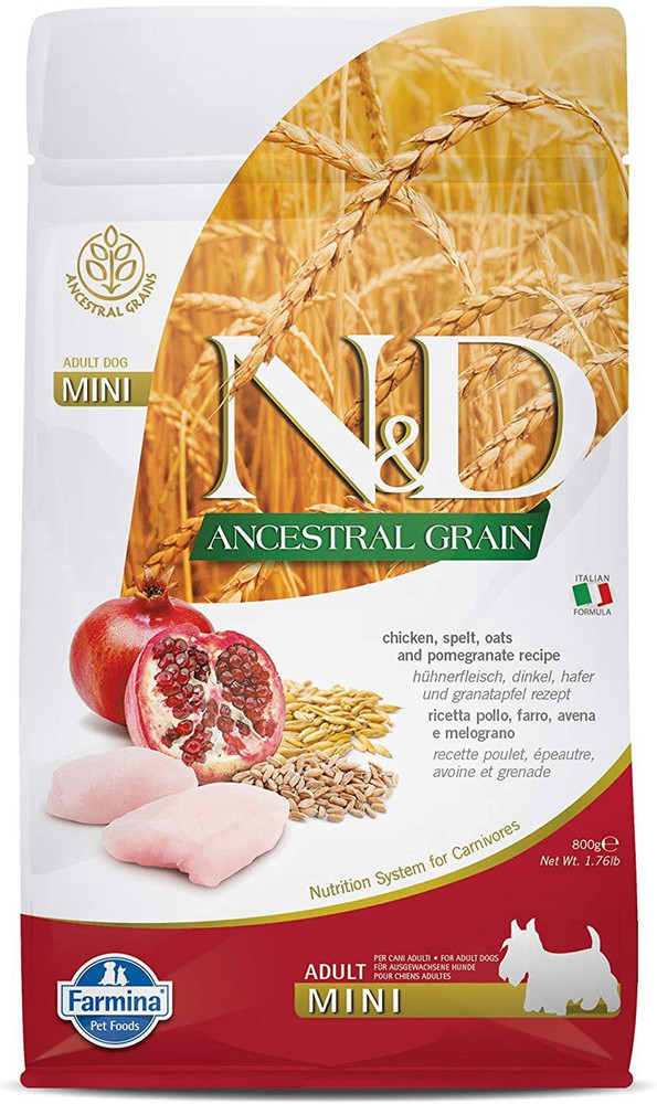 Farmina N D Ancestral Grain Dry Dog Food Adult Mini Breed 800