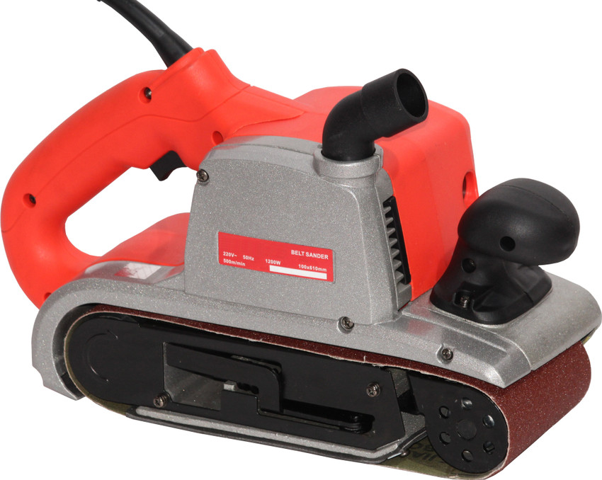 Portable belt sander outlet machine