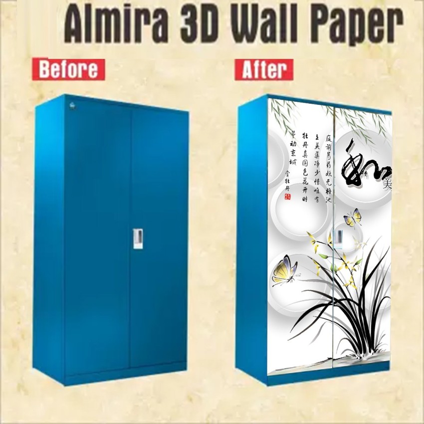 DECOR INDIA SOLUTION 24 cm Almirah Door Wallpaper Sticker (39 inch x 84  inch ) Self Adhesive Sticker Price in India - Buy DECOR INDIA SOLUTION 24  cm Almirah Door Wallpaper Sticker (