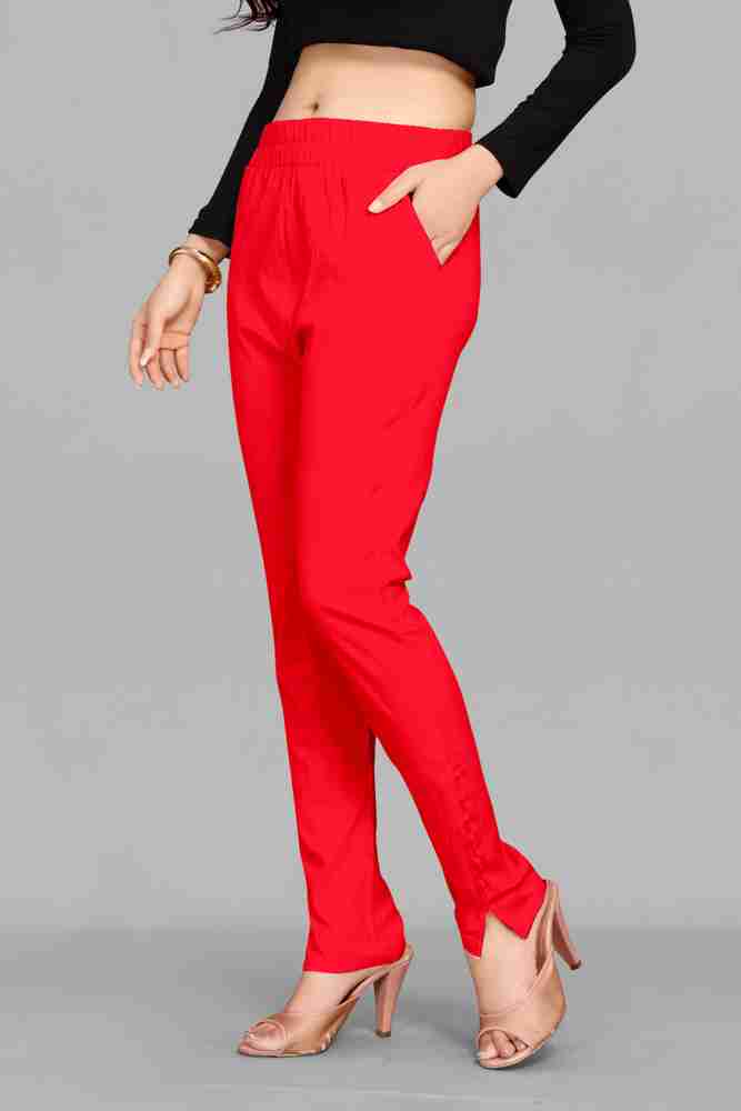 DRESQUE STORE Regular Fit Women Red Trousers Buy DRESQUE STORE