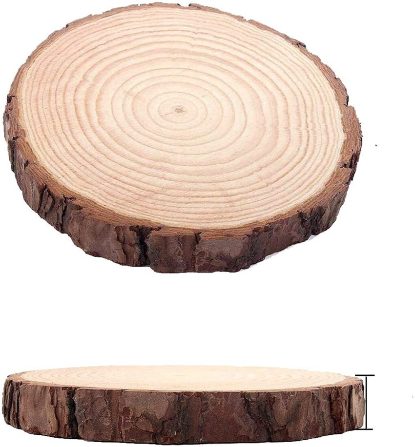 PRANSUNITA Big Size Natural Unfinished Wood Slice 6.5 inch, Round Wood  Discs Tree Bark - Big Size Natural Unfinished Wood Slice 6.5 inch, Round  Wood Discs Tree Bark . Buy Big Size
