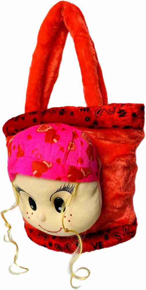 Flipkart Cult Factory Soft Toy Baby Doll Sling Bag Handbags For Girls and Ladies Stylish Girls Cute Picnic Travel Bagpack Shoulder Plush Bag School Bag for Kids Plush Bag